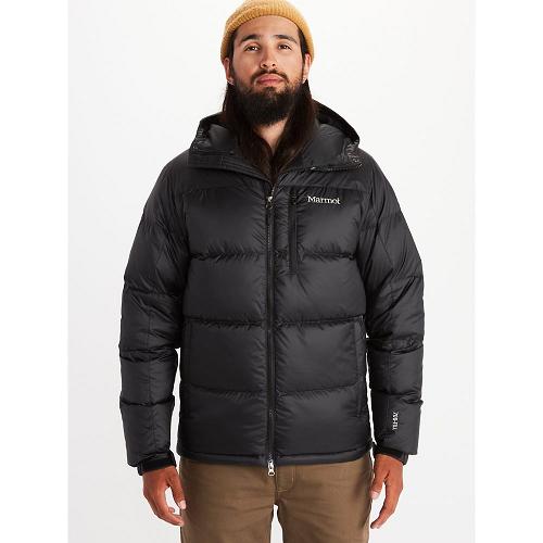 Marmot Down Jacket Black NZ - Guides Jackets Mens NZ2973501